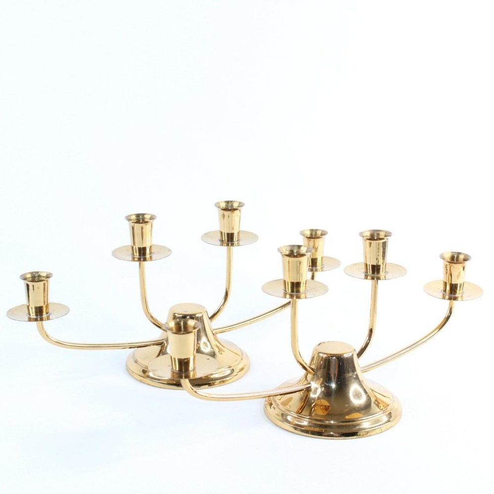 Vintage Mid Century Saxton Inc California  Candlestick Candelabra Holder 2 PC Lo - Picture 7 of 7